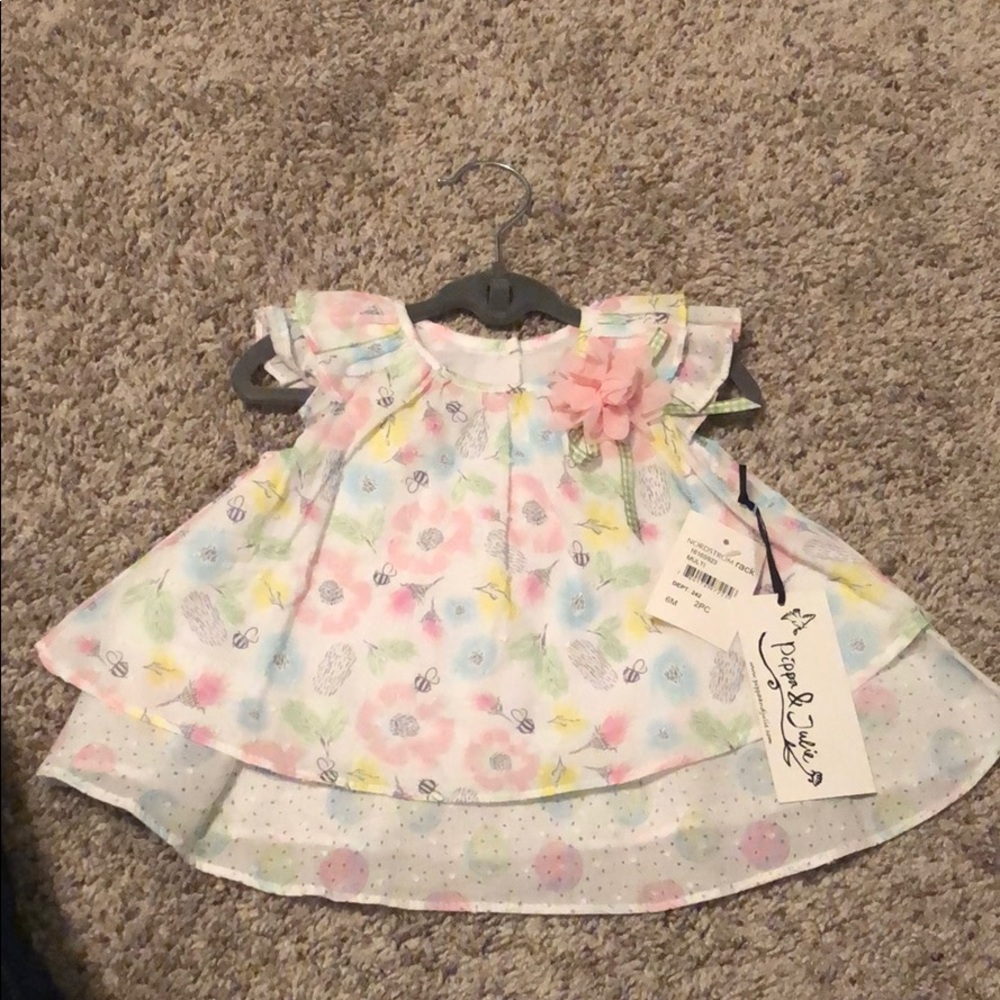 NEW Pippa & Julie floral dress 6 months